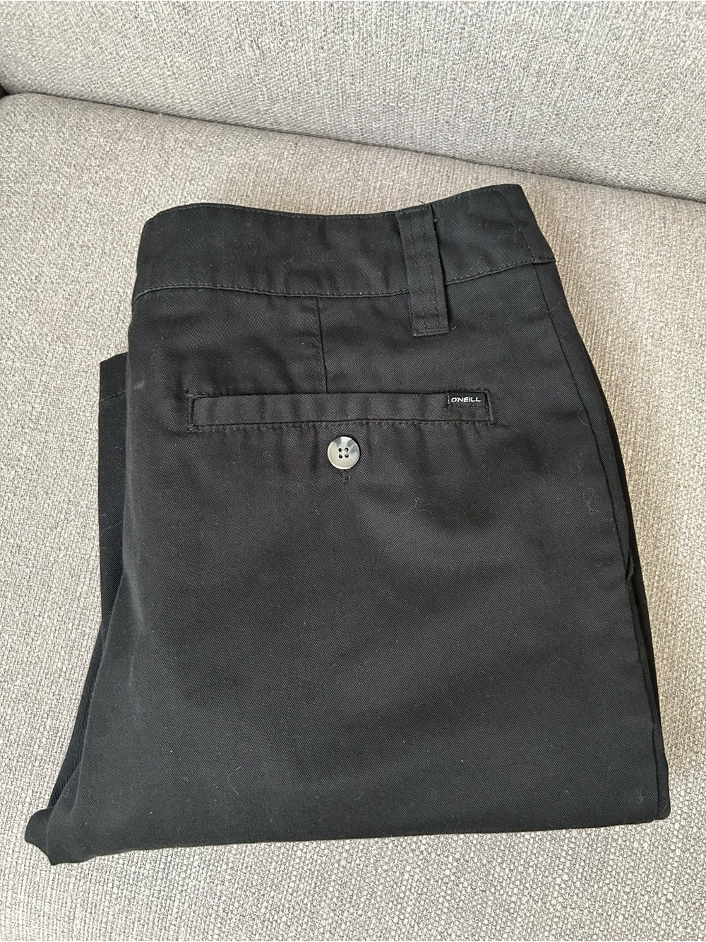 O'Neill Men's Black relaxed fit flat front shorts